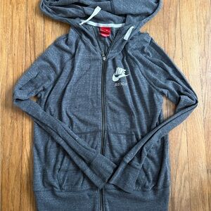 Nike Gray Zip Up Hoodie